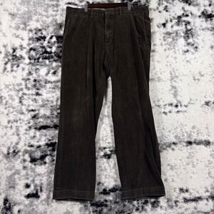 Polo Ralph Lauren Preston Corduroy Pants Mens 38 Brown Cotton Casual